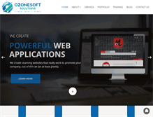 Tablet Screenshot of ozonesoftsolutions.com